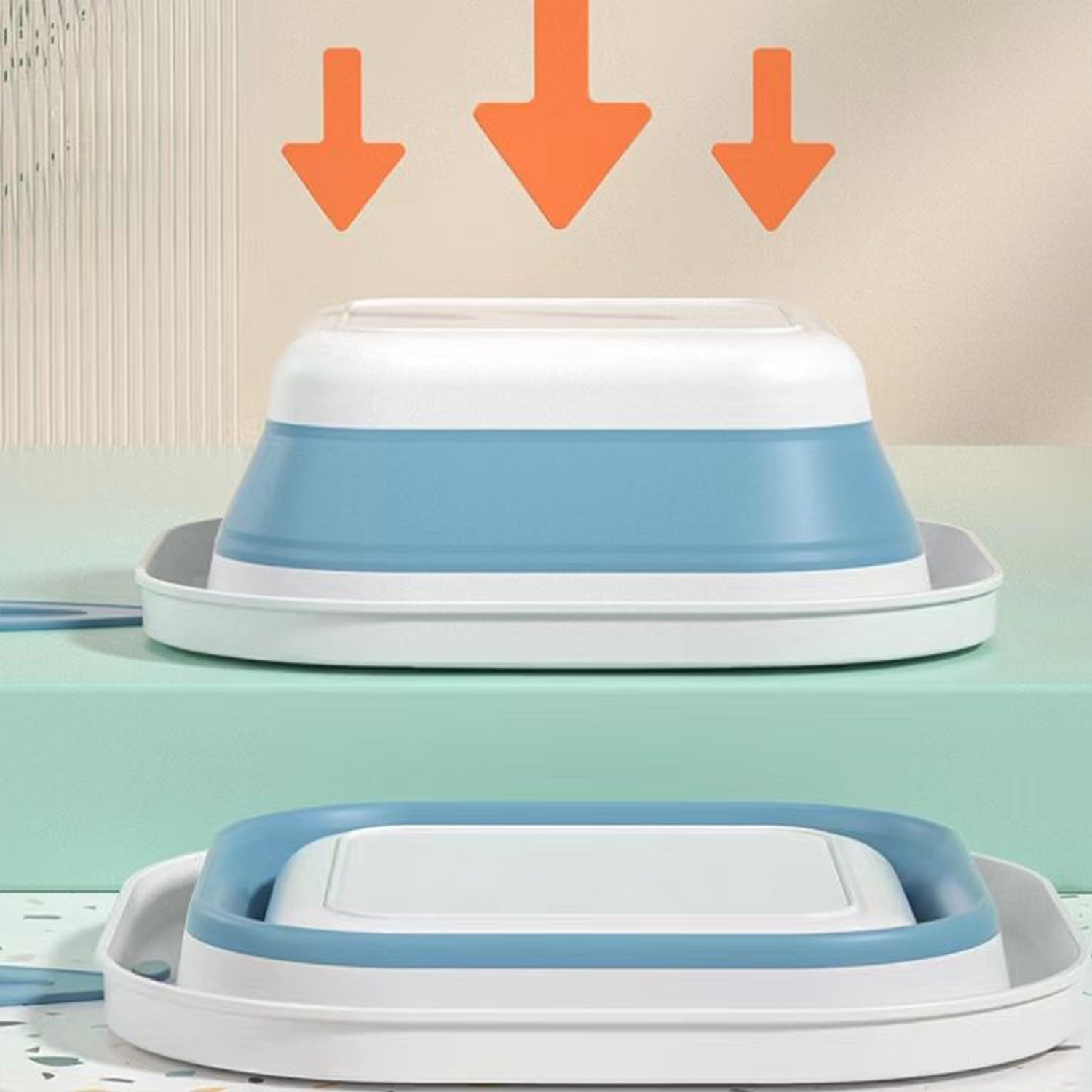 17511 Wash Basin, Space Saving Multi Function Foldable Baby Wash basin Easy Clean Lightweight Thicken for Washing Face for Home (28×28 Cm / 1 pc) 17511 Wash Basin, Space Saving Multi Function Foldable Baby Wash basin Easy Clean Lightweight Thicken for Washing Face for Home (28×28 Cm / 1 pc)